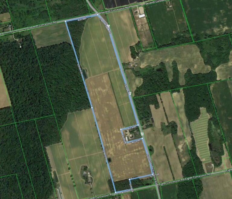Fantastic 91+ acre parcel of sandy loam farmland with no buildings, near Hwy 403 access.