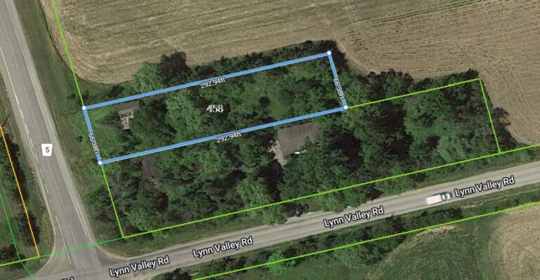 Approx. half acre lot for sale with CR (rural commercial) zoning in Norfolk County, centrally located between Simcoe and Port Dover.