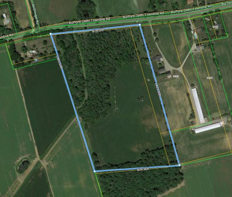 Stunning building lot on approximately 27 acres of prime Norfolk County mixed farmland, bush and even a natural stream.
