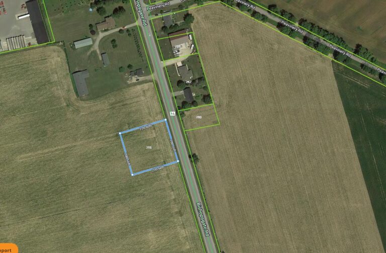 Gorgeous one-acre single family residential building lot for sale near Burford.