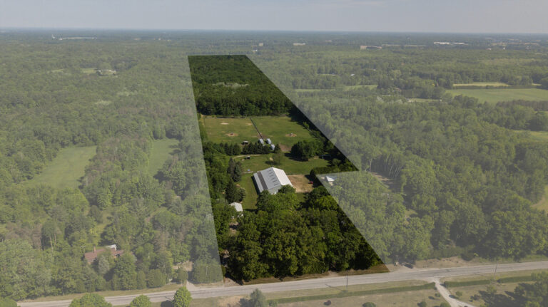 Very private, turn-key equestrian farm with over 45.5 acres of land, on a beautiful tree lined, paved country road.