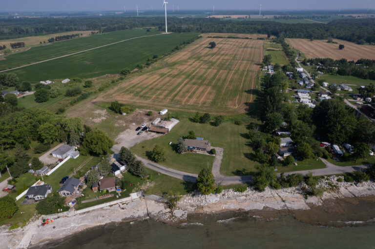 Super Rare Opportunity! Stunning 29.5-acre farm property with over 600’ of road frontage along Lakeshore Road and 190’ of lake frontage along Lake Erie.