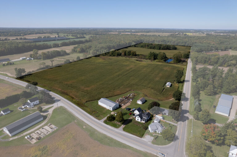 Picturesque 55-acre former tobacco farm fronting on two paved country roads in Norfolk County, around the corner from Hwy 3.