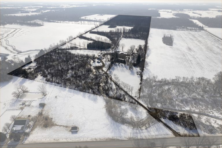 Picturesque 100 acre hobby farm, fronting on three paved country roads, mins from Hwy 403 access in Southwestern Brant County.