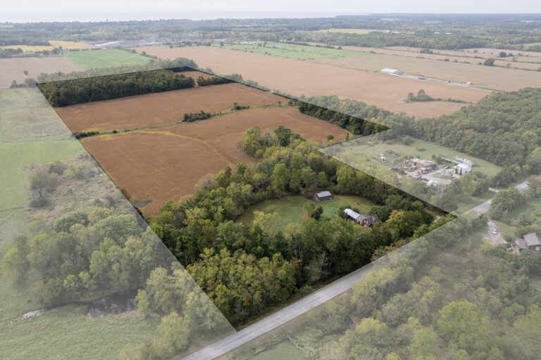 Picturesque 46 acre hobby farm located on a quiet, paved country road in Norfolk, mins from Port Dover and Lake Erie.