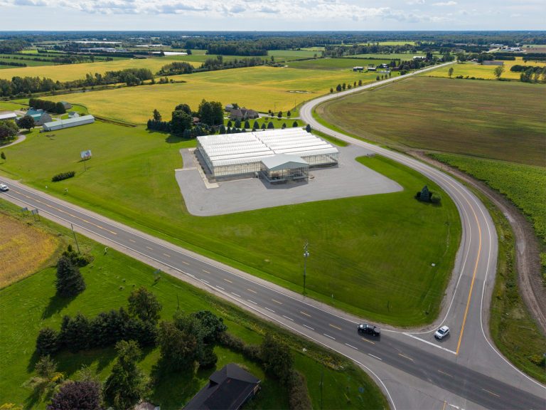 46,080 sf greenhouse facility on 5.41 acres of Ag zoned land on the corner of Hwy 24 and Windham Centre Road.