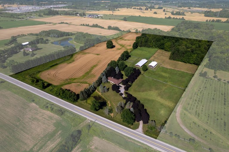 Breathtaking hobby/equestrian farm on 25.01 acres of land, on a beautiful tree lined paved country road just outside of Ancaster.